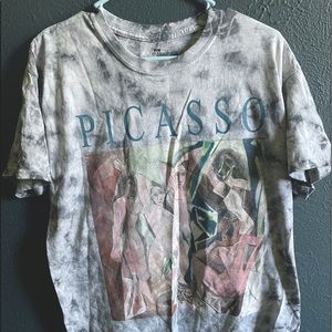 Picasso tie dye tee ( les demoiselles d’avignon)